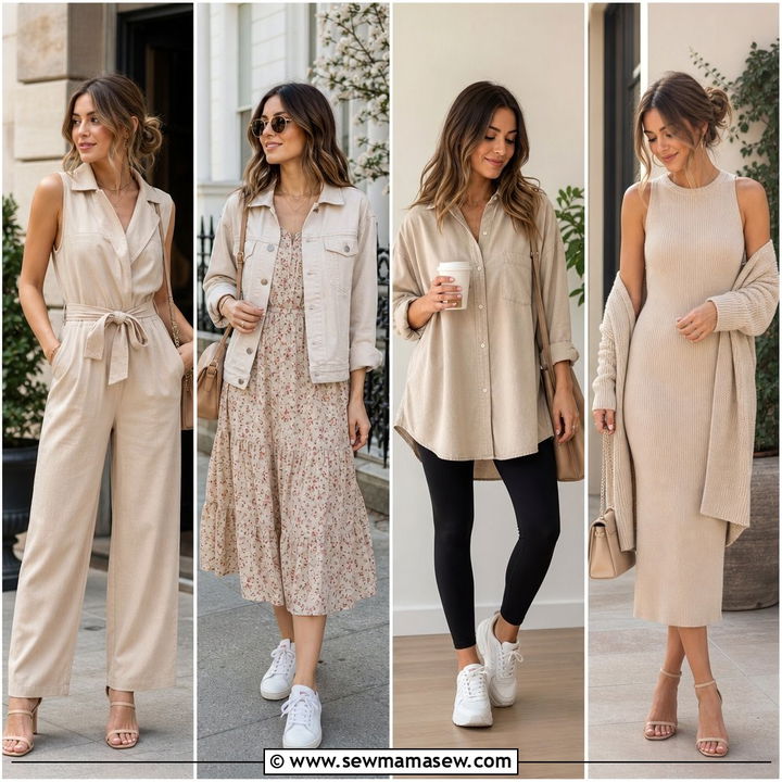 35 Chic Spring Outfits in Beige for Effortless Style