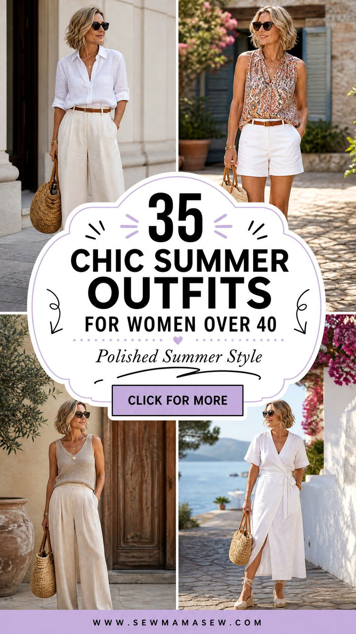 35 Chic Summer Outfits for Women Over 40 to Try - 35 Chic Summer Outfits for Women Over 40 to Try