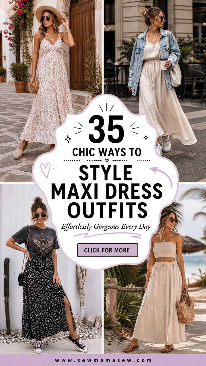 35 Chic Ways How to Style Maxi Dress Outfits Effortlessly - 35 Chic Ways: How to Style Maxi Dress Outfits Effortlessly