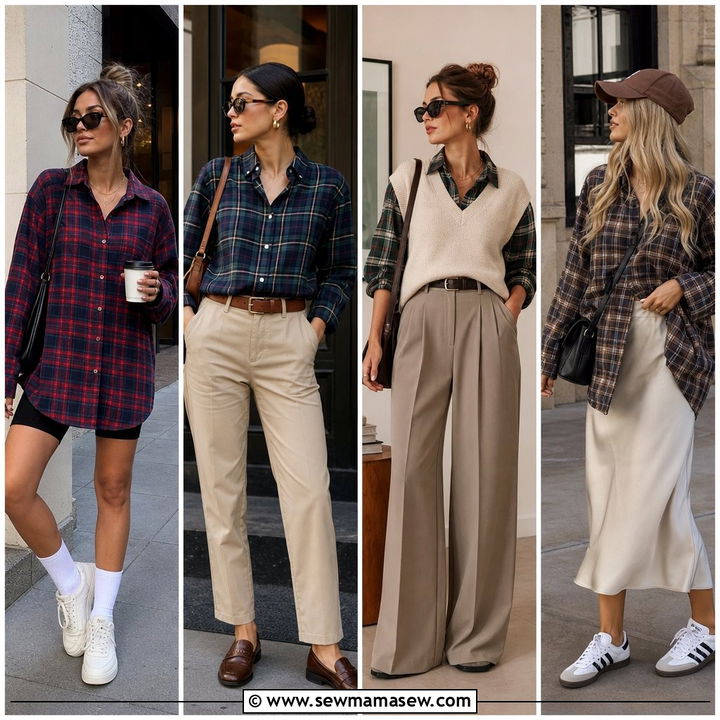 35 Chic Ways How to Style a Flannel Shirt This Season