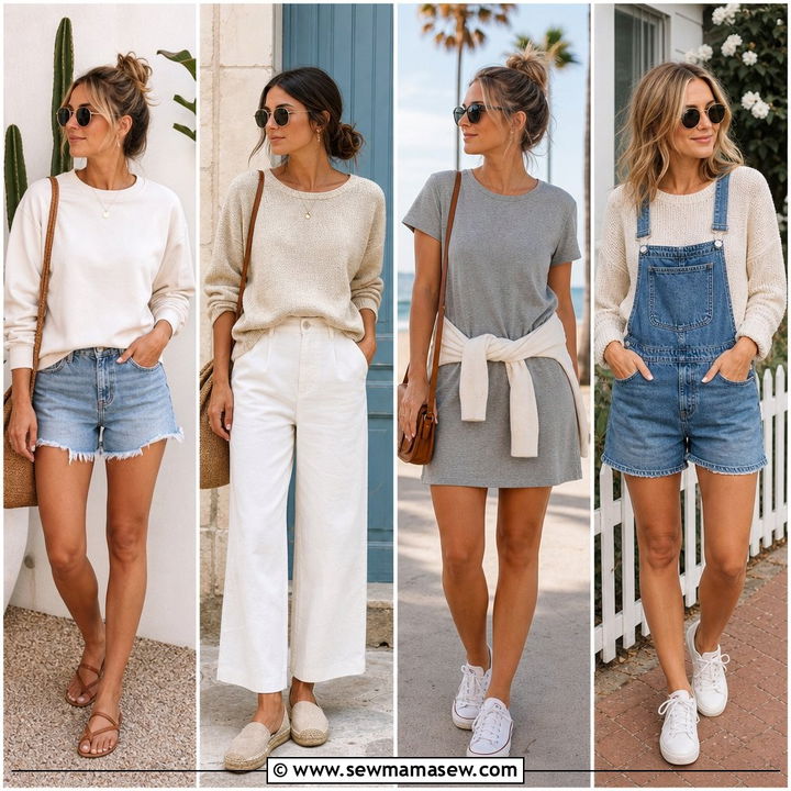 35 Chic Ways: How to Style a Sweater in Summer