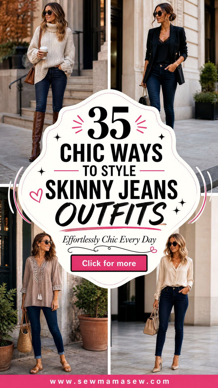 35 Chic Ways on How to Style Skinny Jeans Outfits - 35 Chic Ways on How to Style Skinny Jeans Outfits