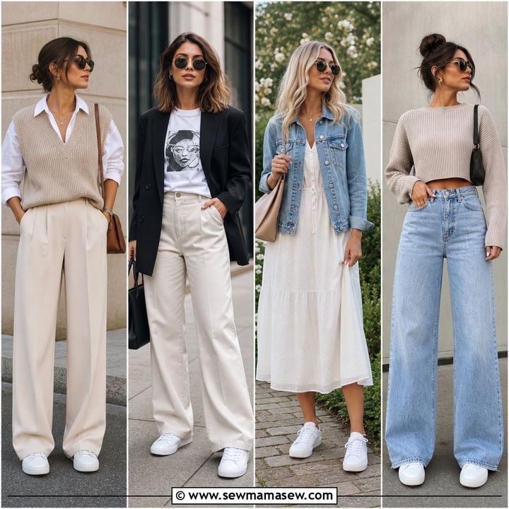 35 Chic Ways on How to Style White Sneakers