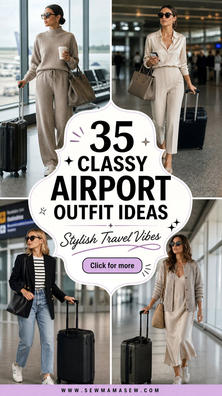 35 Classy Airport Outfit Ideas for Stylish Travel - 35 Classy Airport Outfit Ideas for Stylish Travel
