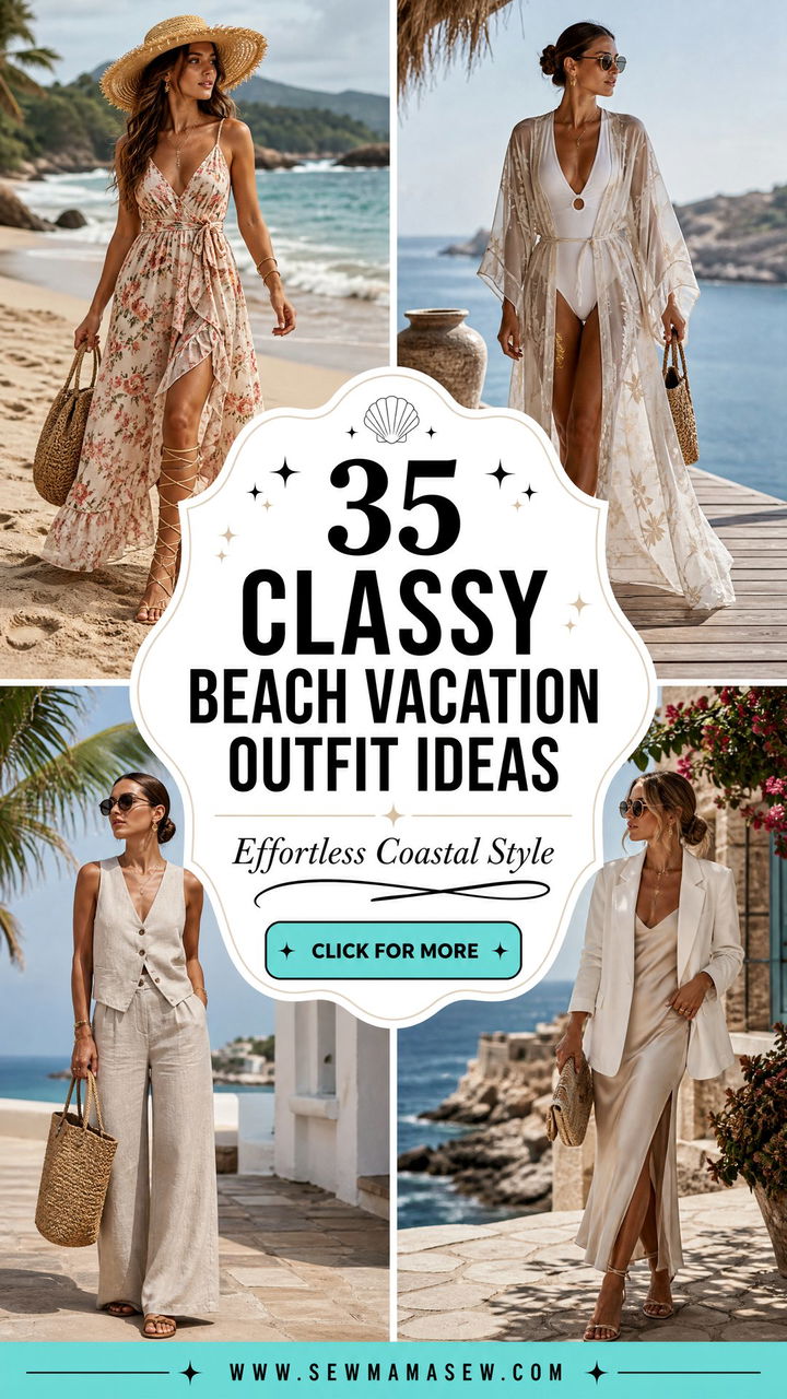 35 Classy Beach Vacation Outfit Ideas for Effortless Style - 35 Classy Beach Vacation Outfit Ideas for Effortless Style