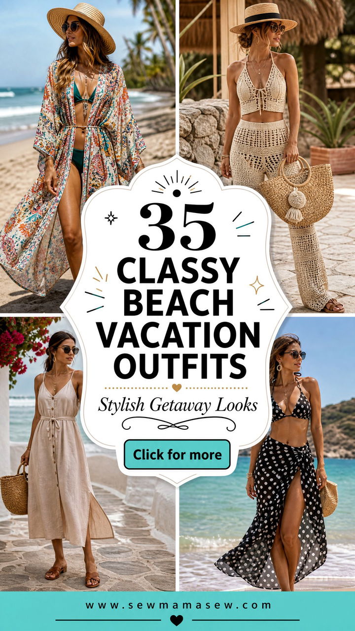 35 Classy Beach Vacation Outfits for a Stylish Getaway - 35 Classy Beach Vacation Outfits for a Stylish Getaway