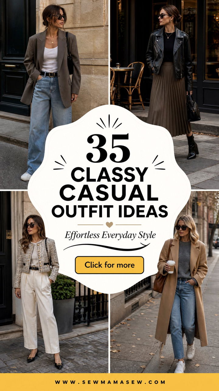 35 Classy Casual Outfits for Everyday Effortless Style - 35 Classy Casual Outfits for Everyday Effortless Style
