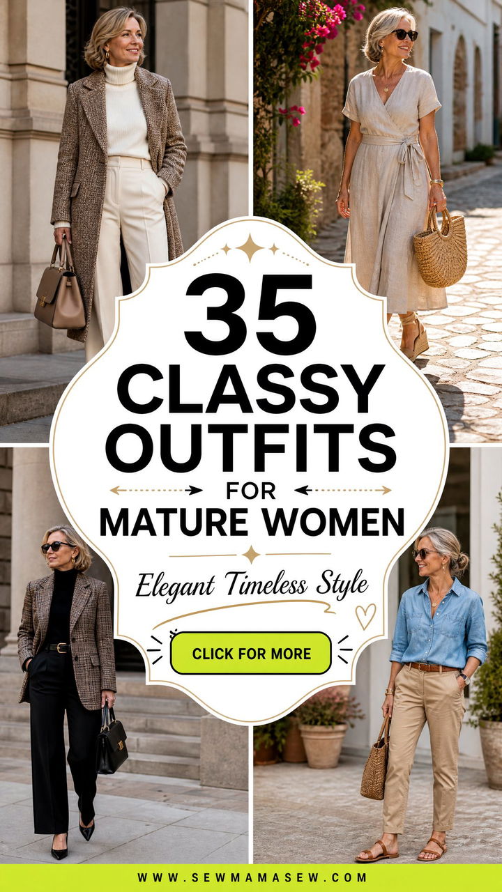 35 Classy Outfits for Mature Women Elegant Style Ideas - 35 Classy Outfits for Mature Women: Elegant Style Ideas