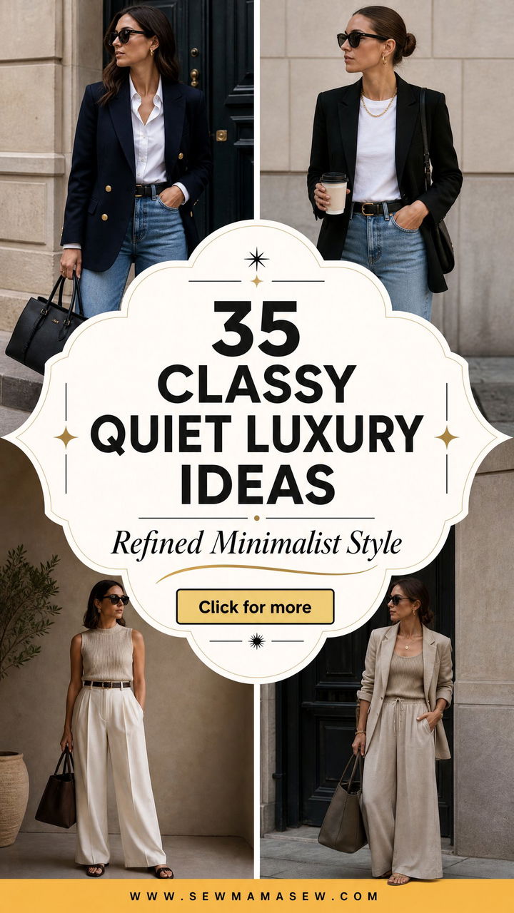 35 Classy Quiet Luxury Outfit Ideas for Refined Style - 35 Classy Quiet Luxury Outfit Ideas for Refined Style