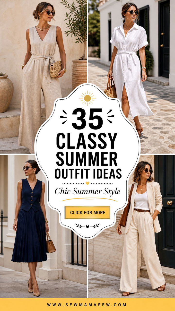 35 Classy Summer Outfit Ideas 2026 for Chic Style - 35 Classy Summer Outfit Ideas 2026 for Chic Style