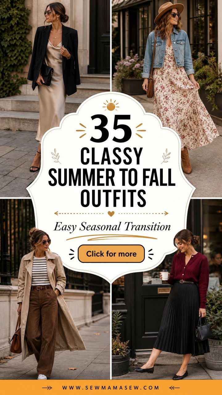 35 Classy Summer to Fall Outfits for Easy Transition - 35 Classy Summer to Fall Outfits for Easy Transition