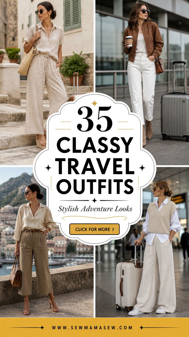 35 Classy Travel Outfits for Stylish Adventures - 35 Classy Travel Outfits for Stylish Adventures