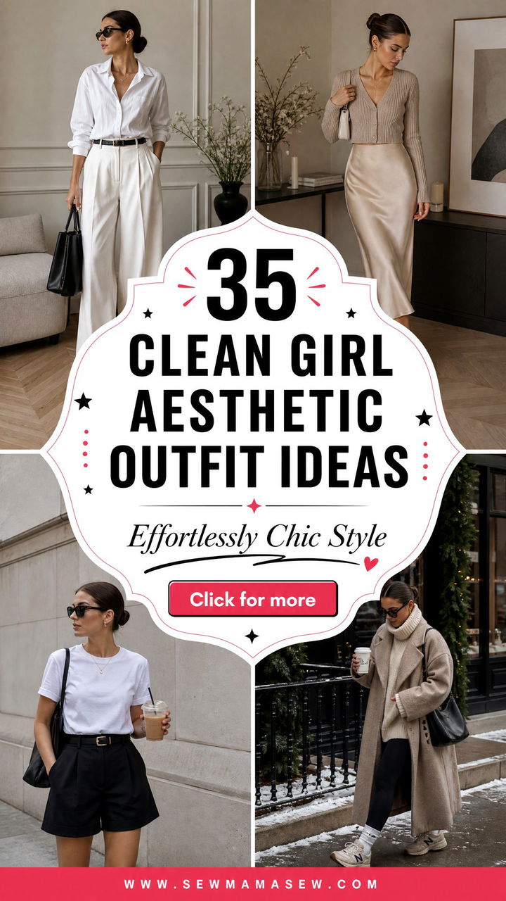 35 Clean Girl Aesthetic Outfit Ideas for Chic Style - 35 Clean Girl Aesthetic Outfit Ideas for Chic Style