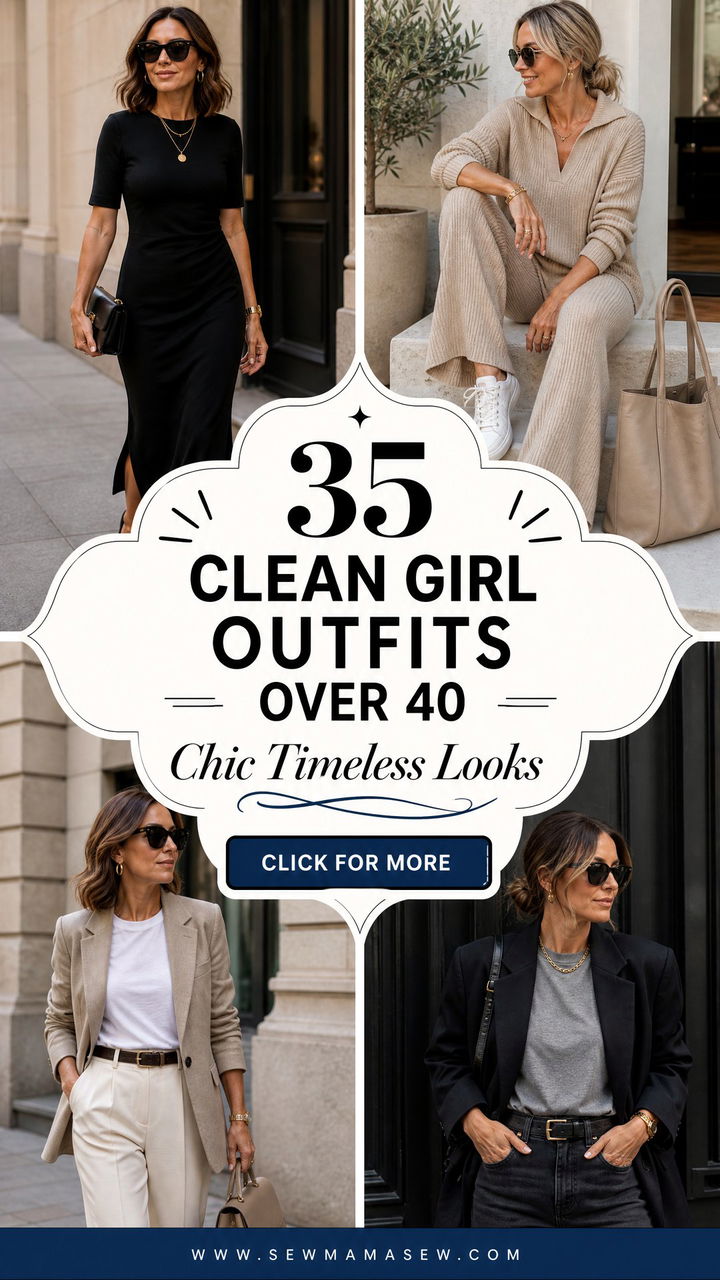 35 Clean Girl Outfits for Women Over 40 Chic Looks - 35 Clean Girl Outfits for Women Over 40: Chic Looks