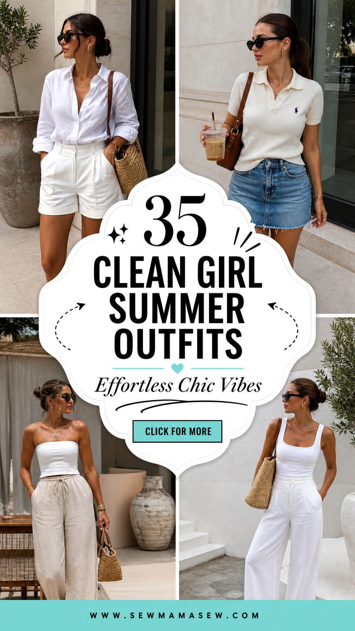 35 Clean Girl Summer Outfits for Effortless Chic Vibes - 35 Clean Girl Summer Outfits for Effortless Chic Vibes