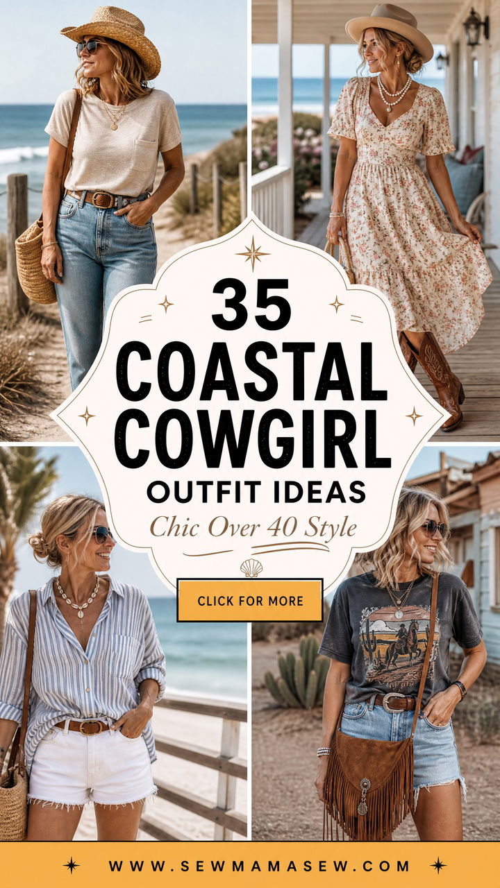 35 Coastal Cowgirl Outfit Ideas for Women Over 40 - 35 Coastal Cowgirl Outfit Ideas for Women Over 40