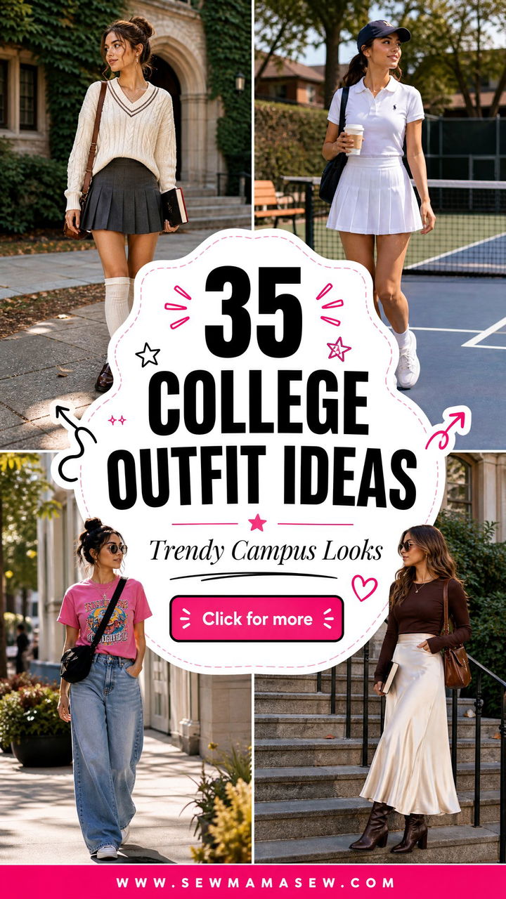 35 College Outfit Ideas for Women Trendy Campus Looks - 35 College Outfit Ideas for Women: Trendy Campus Looks