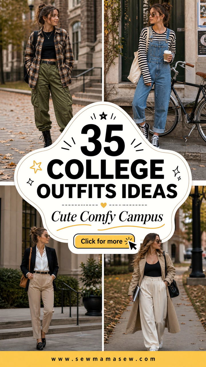 35 College Outfits Ideas for Cute and Comfy Campus Looks - 35 College Outfits Ideas for Cute and Comfy Campus Looks