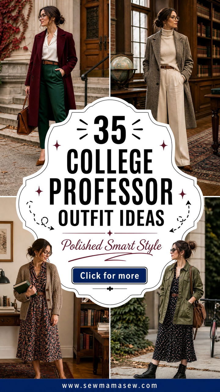 35 College Professor Outfit Ideas for Polished Style - 35 College Professor Outfit Ideas for Polished Style