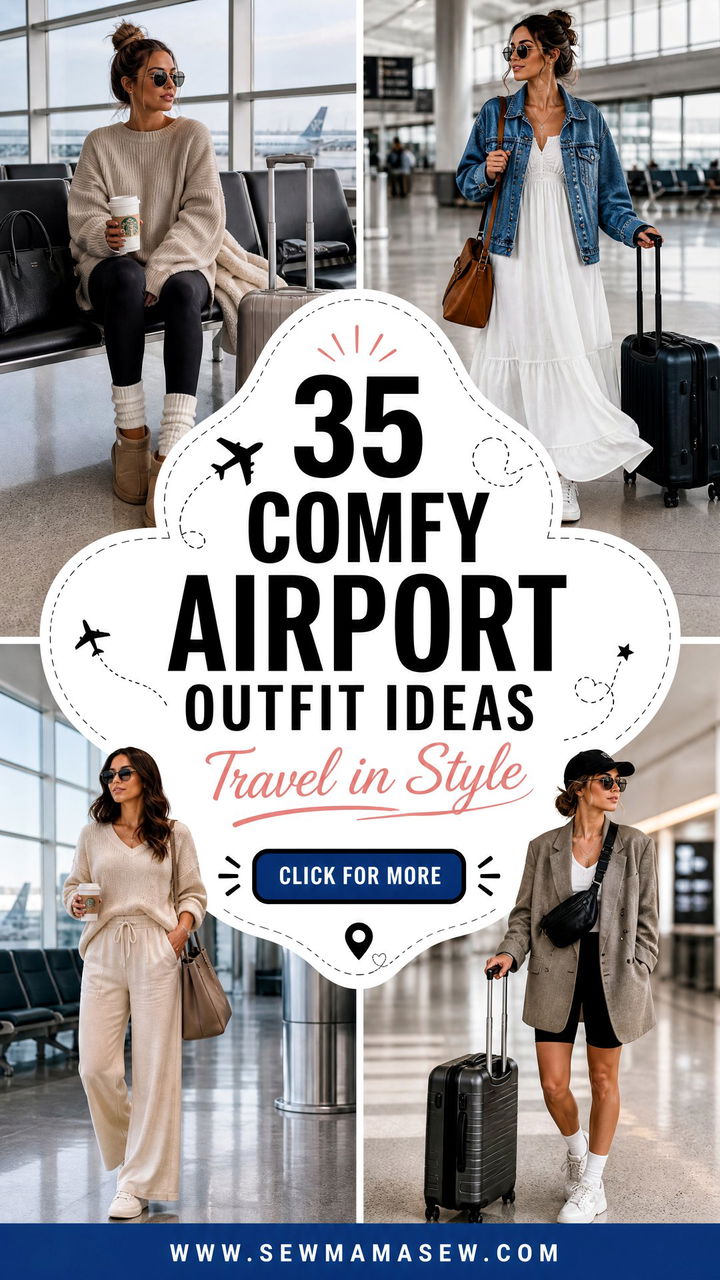 35 Comfy Airport Outfit Ideas Travel in Style - 35 Comfy Airport Outfit Ideas: Travel in Style