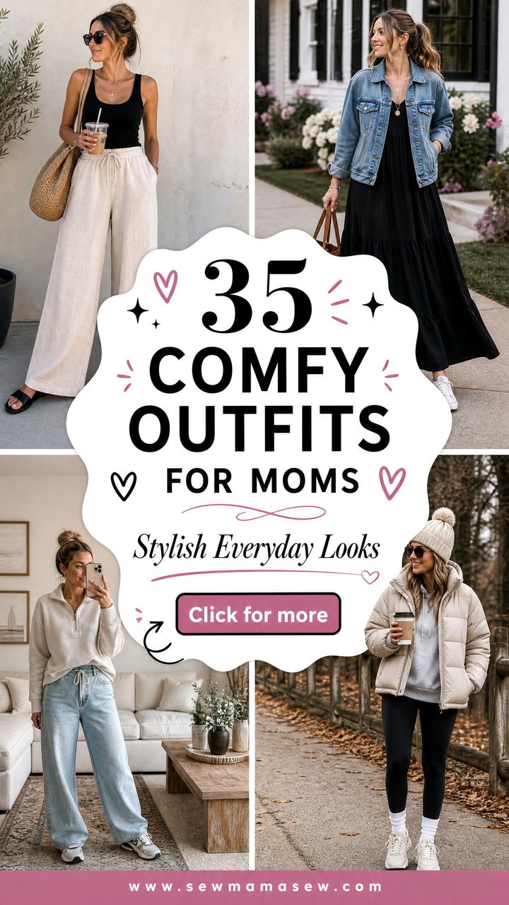35 Comfy Outfits for Moms Stylish Everyday Looks - 35 Comfy Outfits for Moms: Stylish Everyday Looks