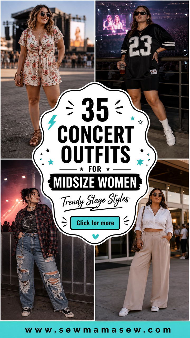 35 Concert Outfits for Midsize Women Trendy Styles - 35 Concert Outfits for Midsize Women: Trendy Styles