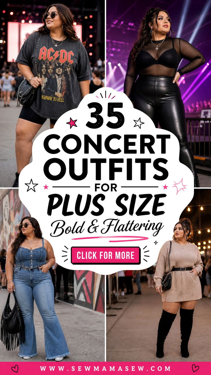 35 Concert Outfits for Plus Size Bold and Flattering - 35 Concert Outfits for Plus Size: Bold & Flattering