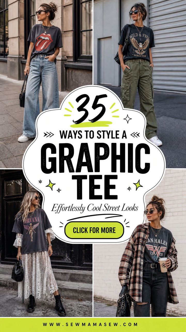 35 Cool Ways How to Style a Graphic Tee Effortlessly - 35 Cool Ways: How to Style a Graphic Tee Effortlessly