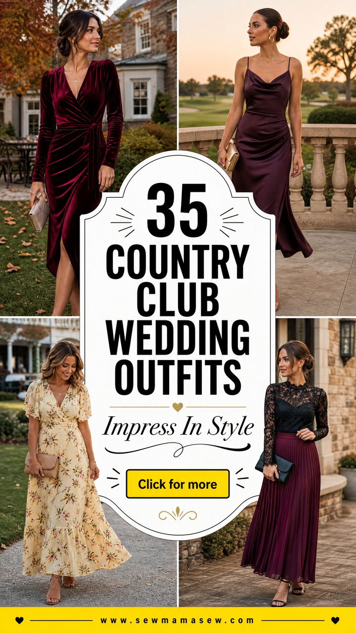35 Country Club Wedding Guest Outfit Ideas to Impress - 35 Country Club Wedding Guest Outfit Ideas to Impress