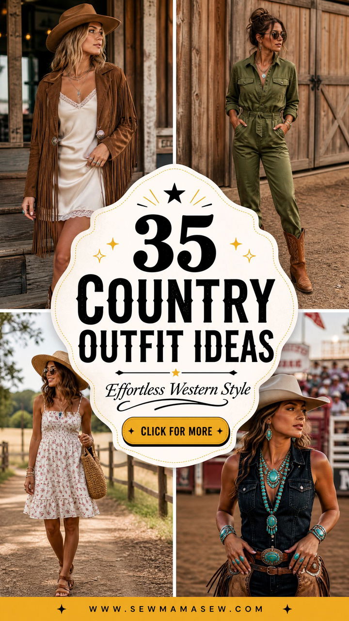 35 Country Outfit Ideas for Effortless Western Style - 35 Country Outfit Ideas for Effortless Western Style
