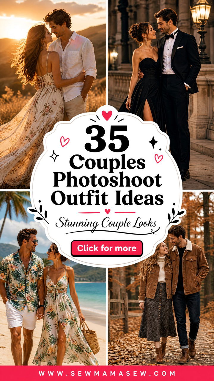 35 Couples Photoshoot Outfit Ideas for Stunning Photos - 35 Couples Photoshoot Outfit Ideas for Stunning Photos