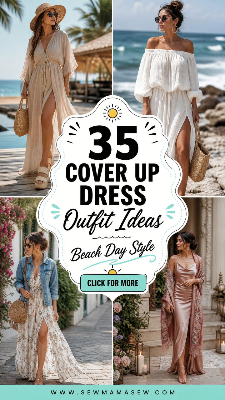 35 Cover Up Dress Outfit Ideas for Beach Days - 35 Cover Up Dress Outfit Ideas for Beach Days