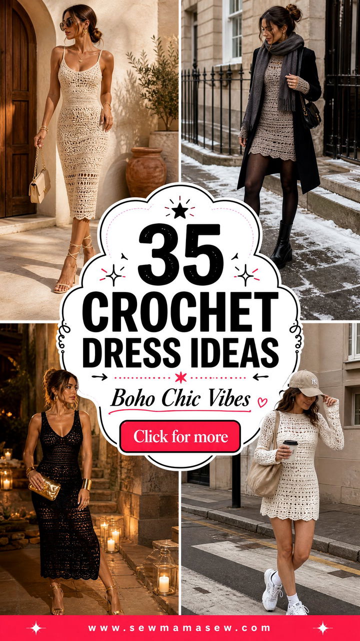 35 Crochet Dress Outfit Ideas to Try This Season - 35 Crochet Dress Outfit Ideas to Try This Season