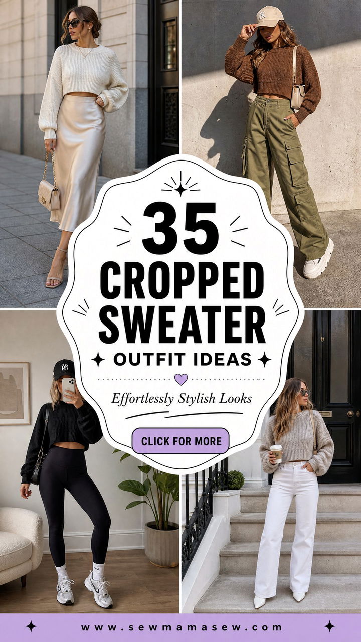 35 Cropped Sweater Outfit Ideas for Effortless Style - 35 Cropped Sweater Outfit Ideas for Effortless Style