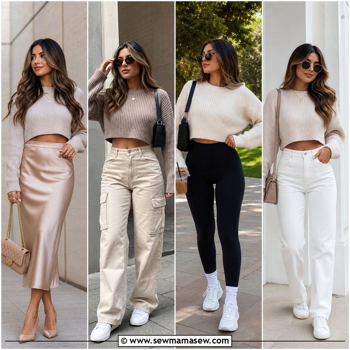 35 Cropped Sweater Outfit Ideas for Effortless Style
