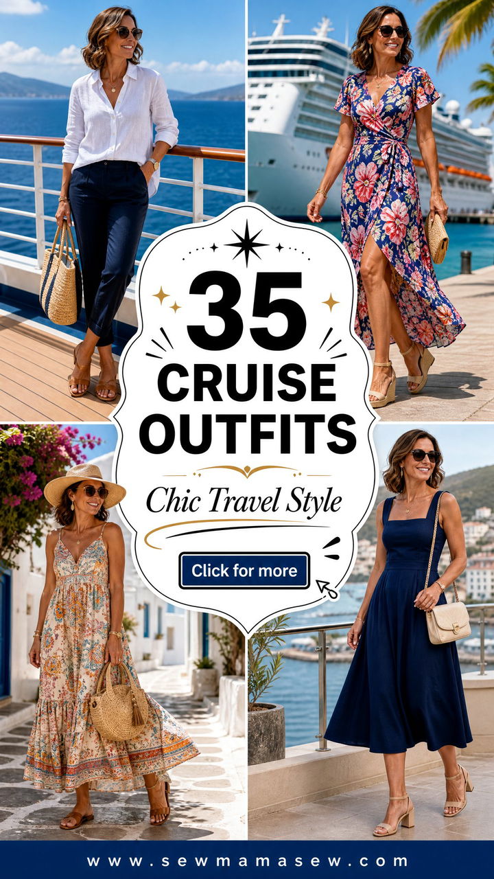 35 Cruise Outfits for Women Over 40 Chic Travel Style - 35 Cruise Outfits for Women Over 40: Chic Travel Style
