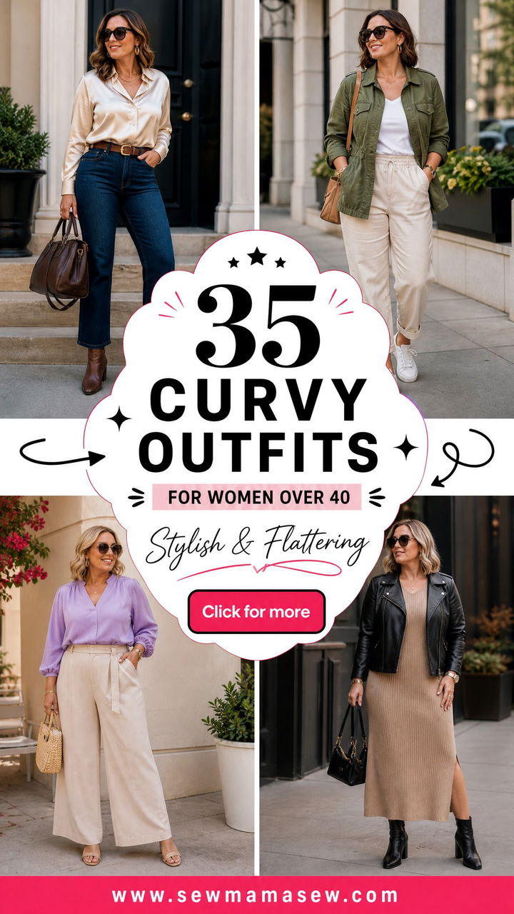 35 Curvy Outfits for Women Over 40 Stylish and Flattering - 35 Curvy Outfits for Women Over 40: Stylish & Flattering