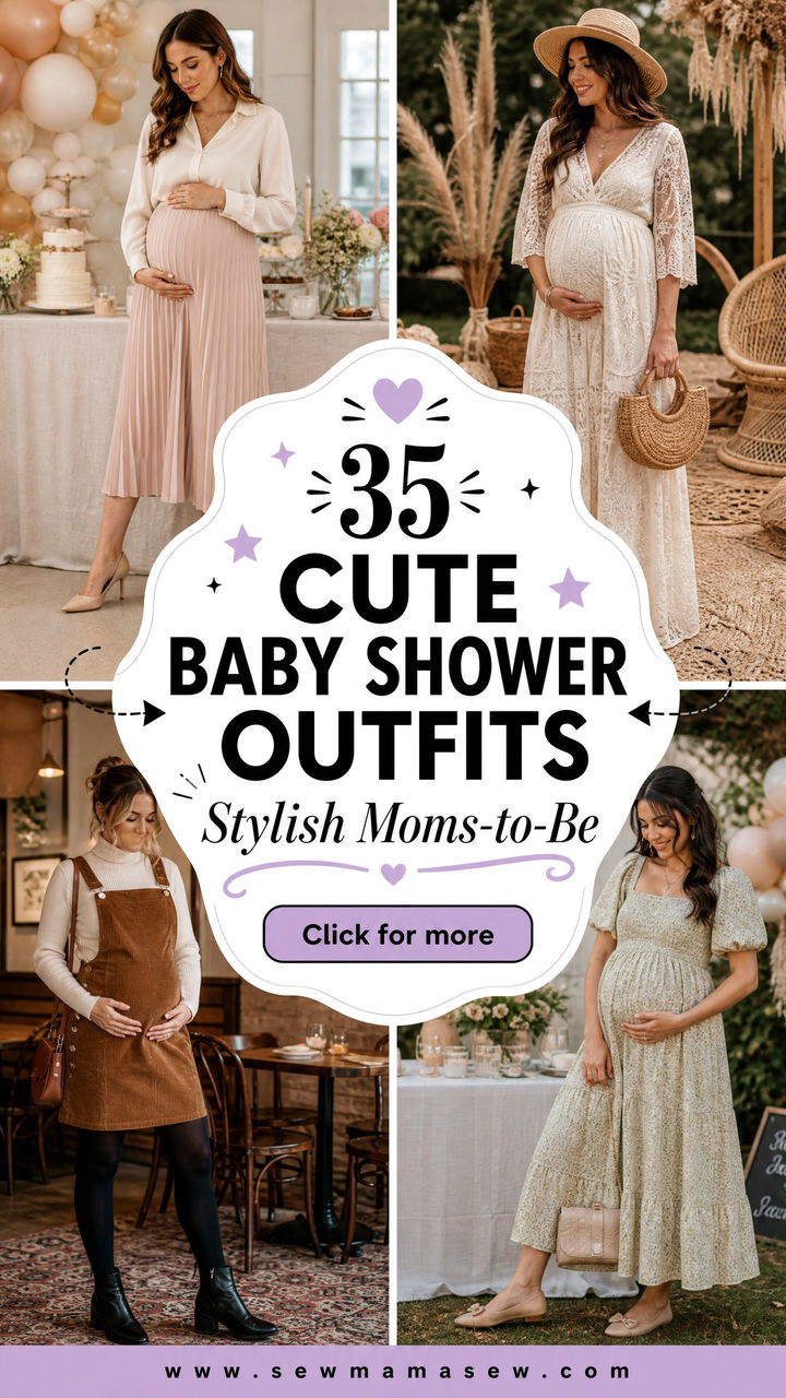35 Cute Baby Shower Outfits for Stylish Moms-to-Be - 35 Cute Baby Shower Outfits for Stylish Moms-to-Be