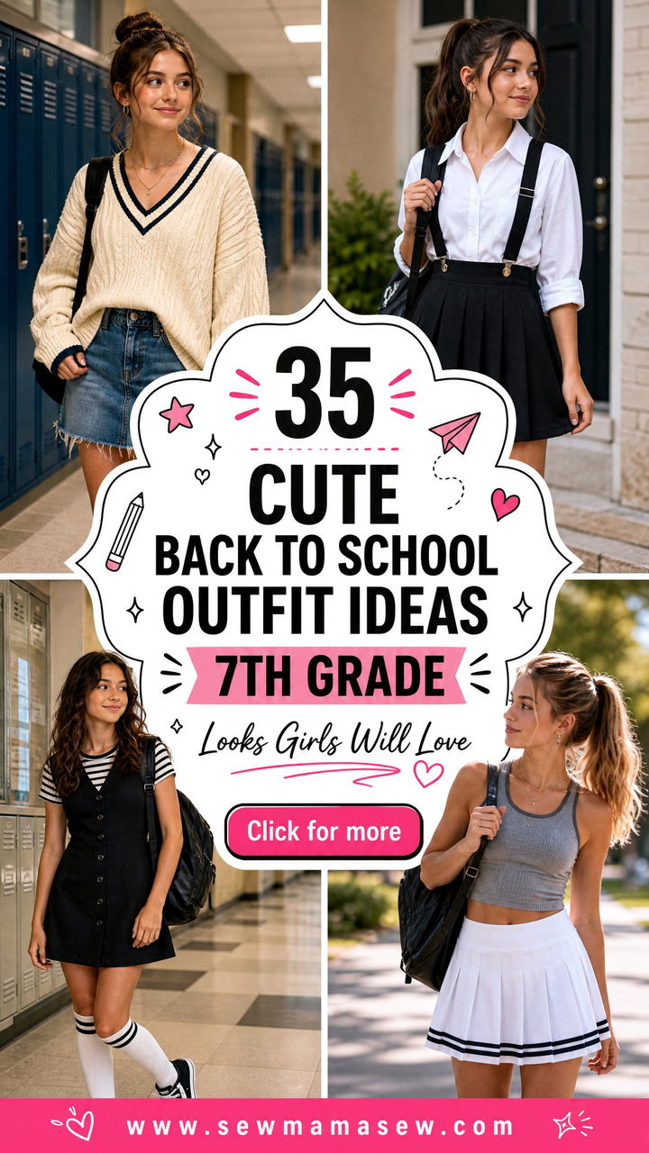 35 Cute Back to School Outfit Ideas 7th Grade Girls Love - 35 Cute Back to School Outfit Ideas 7th Grade Girls Love
