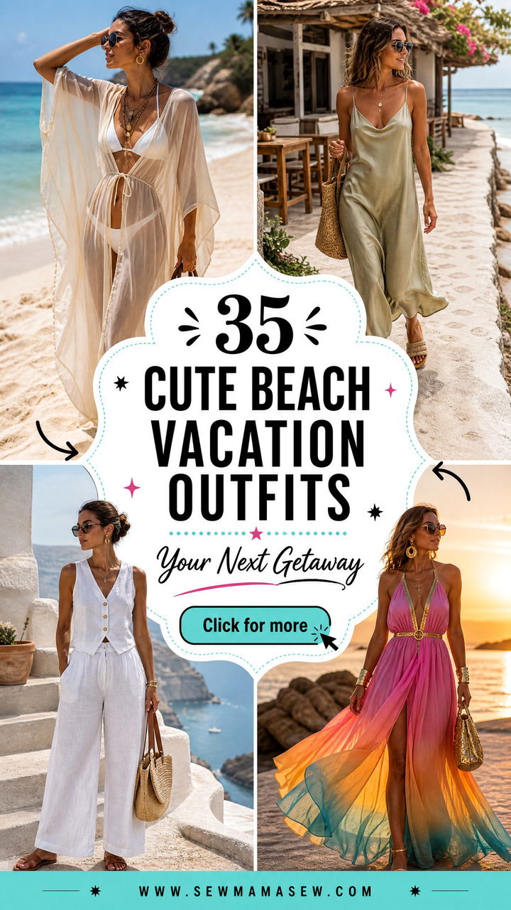35 Cute Beach Vacation Outfits for Your Next Getaway - 35 Cute Beach Vacation Outfits for Your Next Getaway