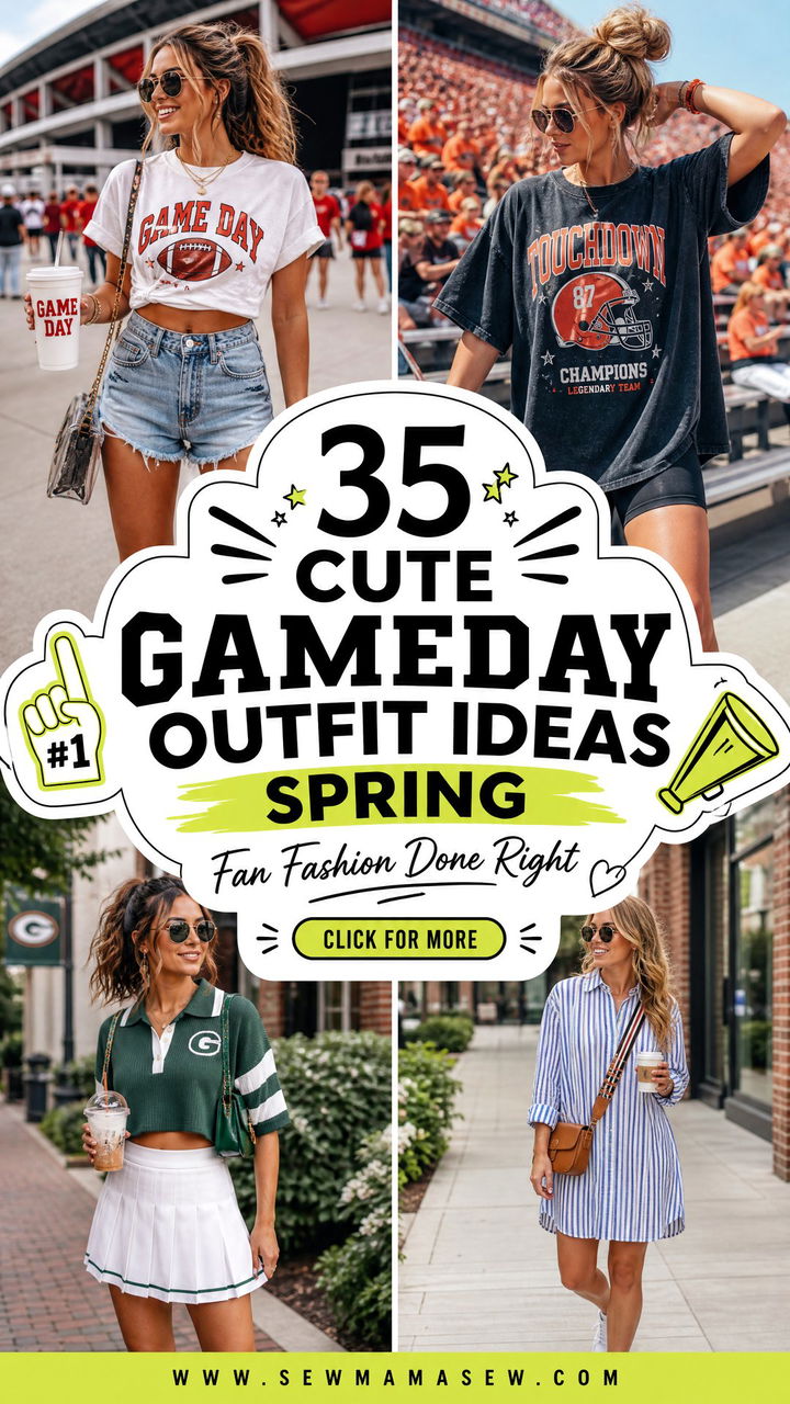 35 Cute Gameday Outfit Ideas Spring for Every Fan - 35 Cute Gameday Outfit Ideas Spring for Every Fan