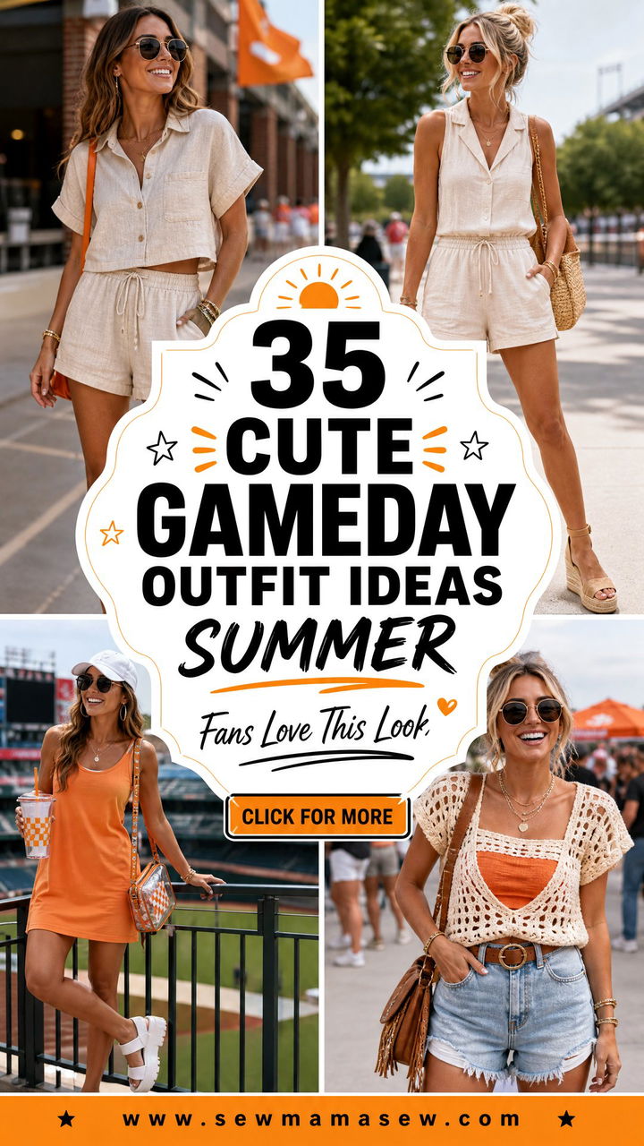 35 Cute Gameday Outfit Ideas Summer Fans Will Love - 35 Cute Gameday Outfit Ideas Summer Fans Will Love