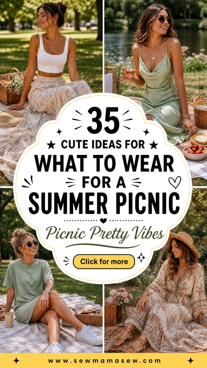 35 Cute Ideas for What to Wear for a Summer Picnic - 35 Cute Ideas for What to Wear for a Summer Picnic