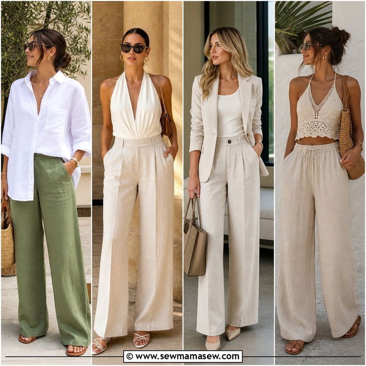 35 Cute Linen Pants Outfits for a Chic Summer Look