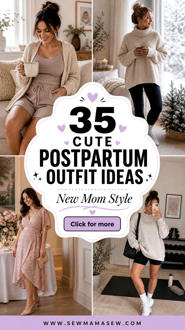 35 Cute Postpartum Outfit Ideas for New Moms to Try - 35 Cute Postpartum Outfit Ideas for New Moms to Try