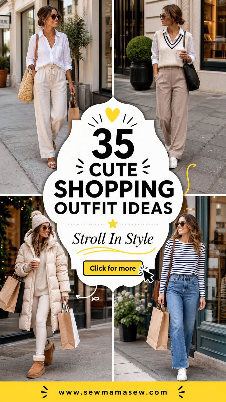 35 Cute Shopping Outfit Ideas for Women to Try Now - 35 Cute Shopping Outfit Ideas for Women to Try Now