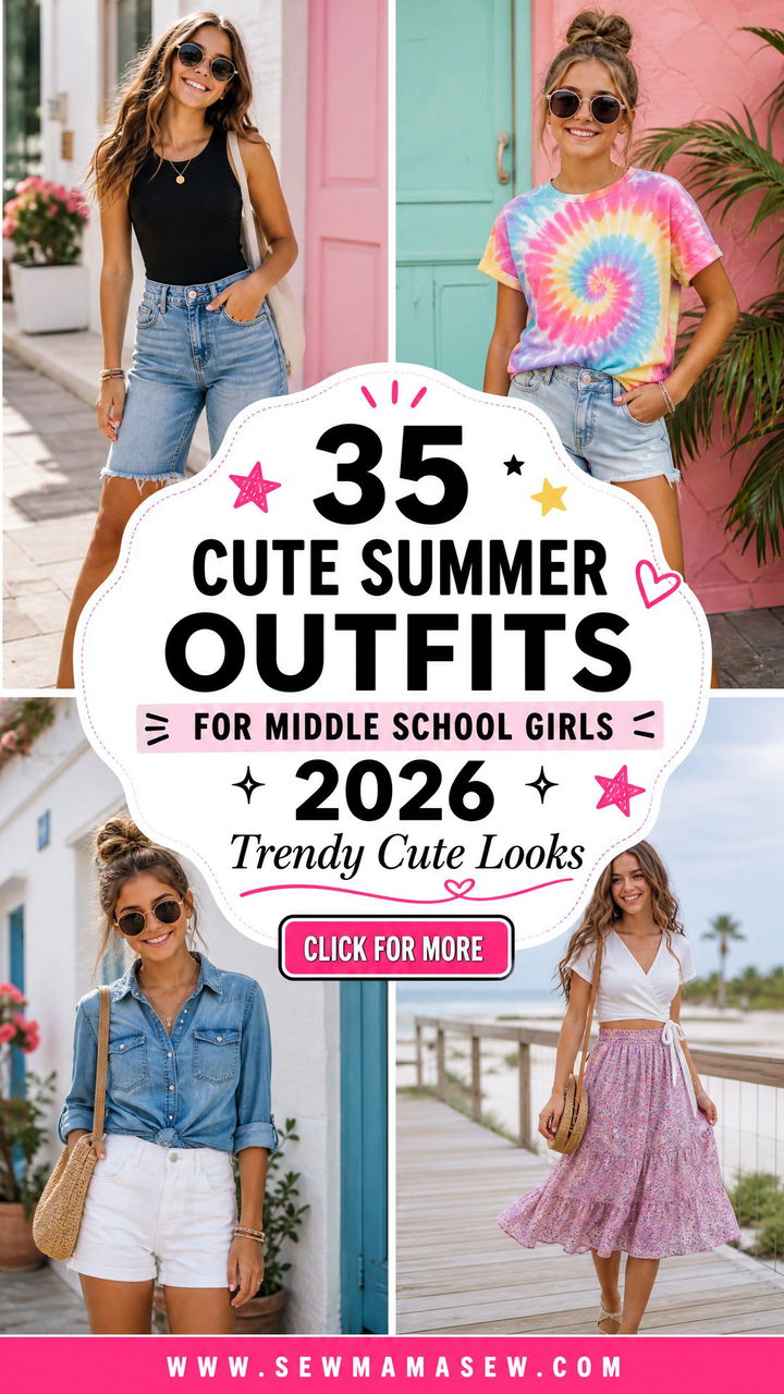 35 Cute Summer Outfits for Middle School Girls 2026 - 35 Cute Summer Outfits for Middle School Girls 2026