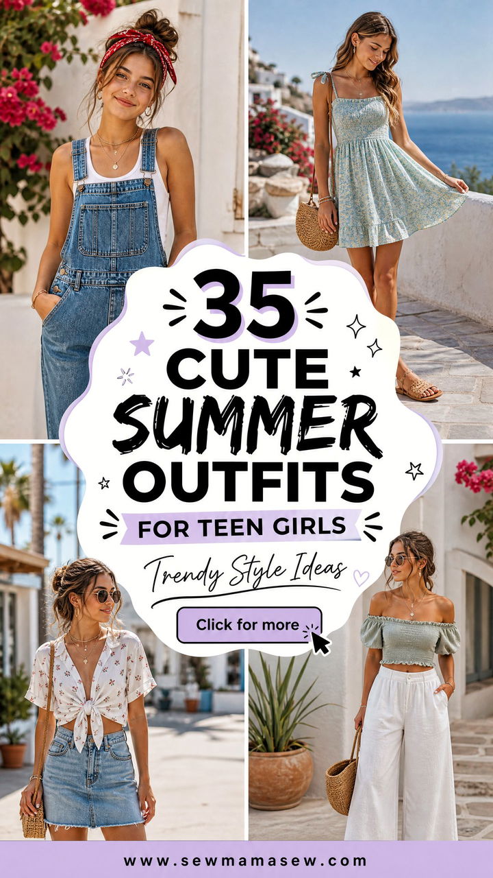 35 Cute Summer Outfits for Teen Girls Trendy Style Ideas - 35 Cute Summer Outfits for Teen Girls: Trendy Style Ideas