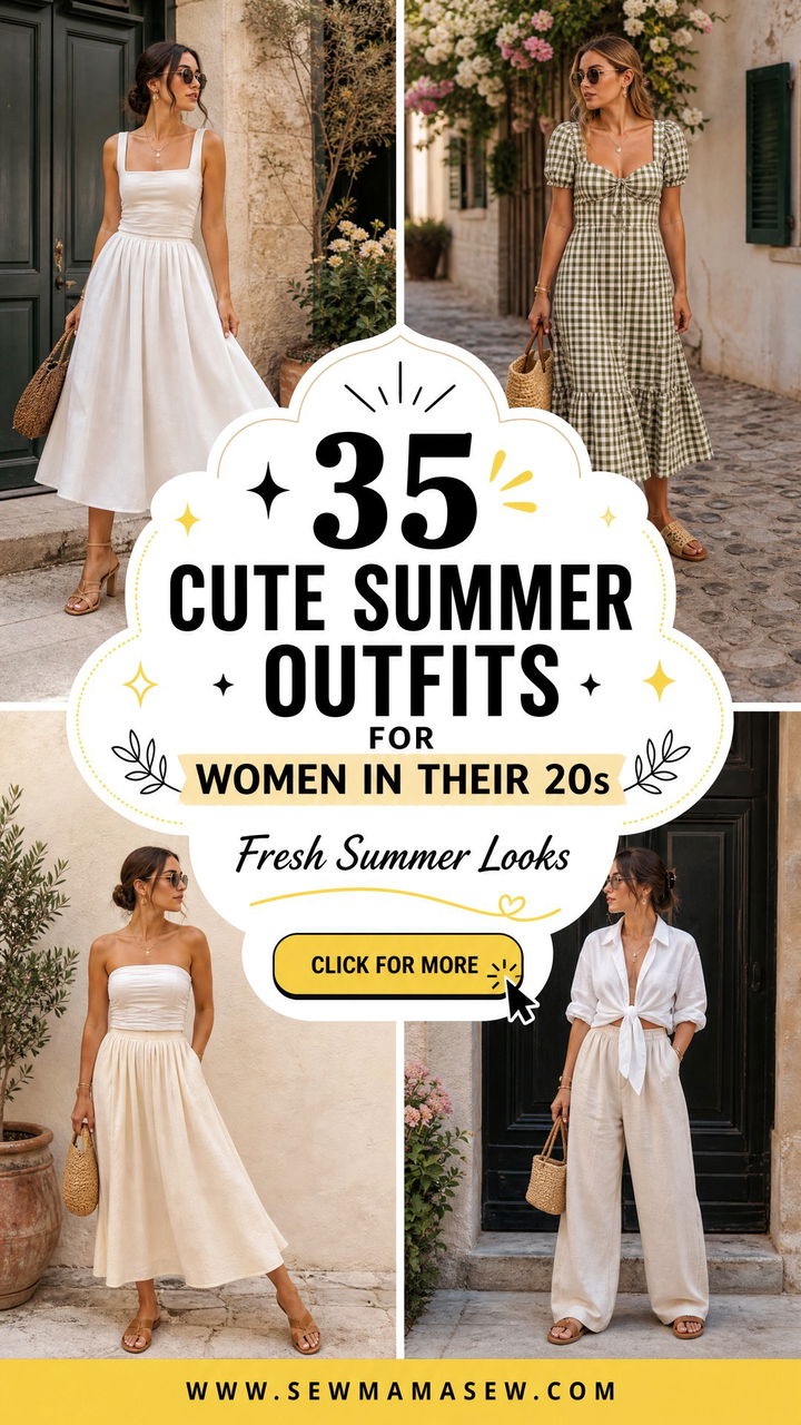 35 Cute Summer Outfits for Women in Their 20s - 35 Cute Summer Outfits for Women in Their 20s