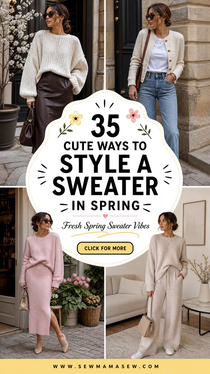 35 Cute Ways How to Style a Sweater in Spring - 35 Cute Ways: How to Style a Sweater in Spring